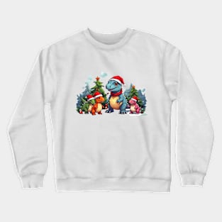 Festive Dino Wonderland Crewneck Sweatshirt